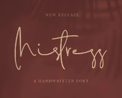 Mistress font