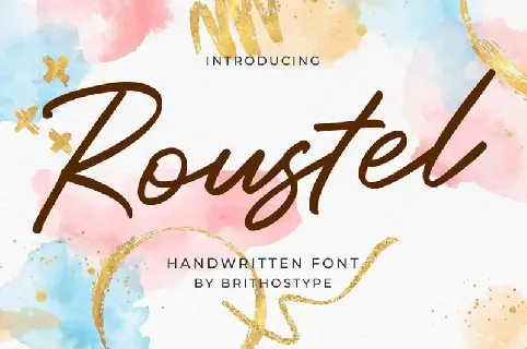 Roustel Handwritten font