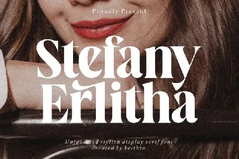 Stefany Erlitha font