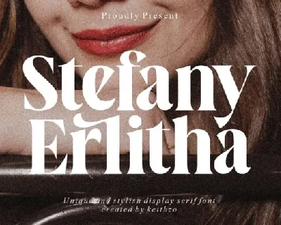 Stefany Erlitha font