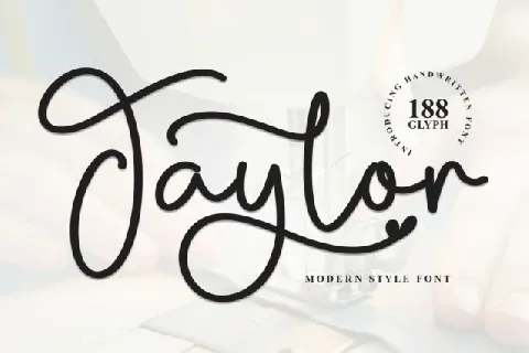 Taylor Script font