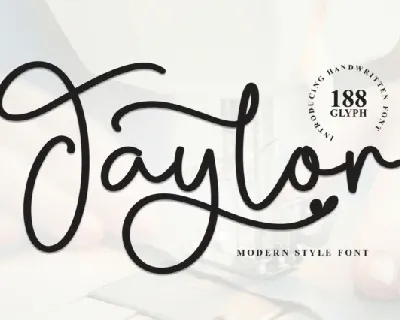 Taylor Script font