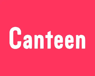 Canteen BN font