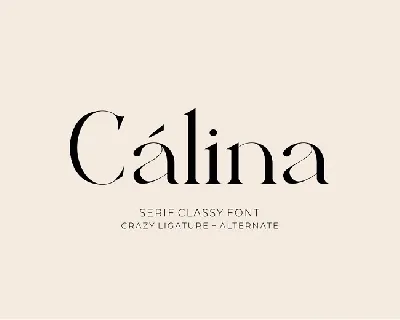 Calina font