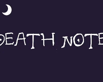 Death Note font