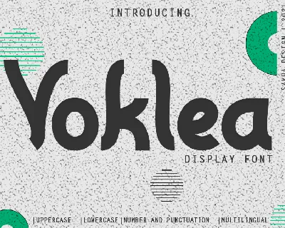 Voklea - Personal Use font