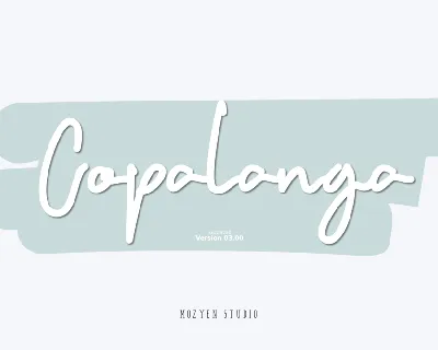 Copalanga font