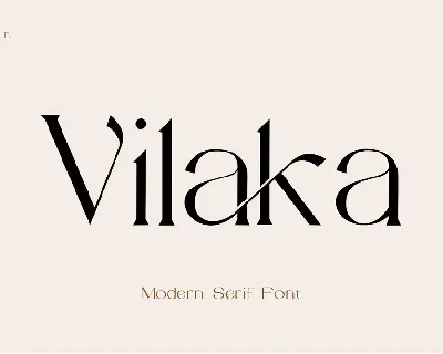 Vilaka Modern Serif Font Demo!