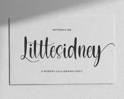 Littlesidney font