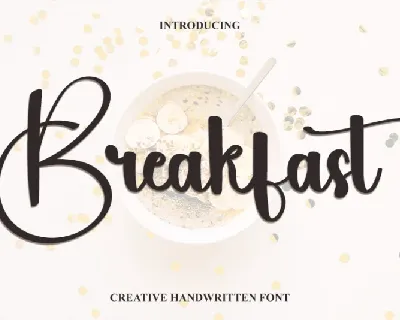 Breakfast font