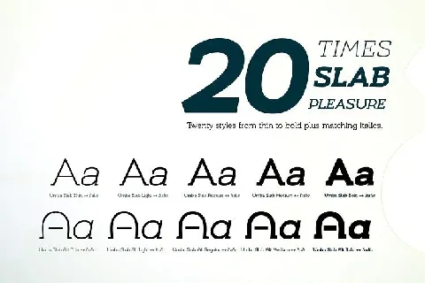 Umba Slab Family font