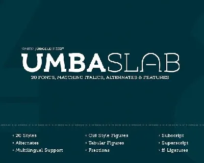 Umba Slab Family font