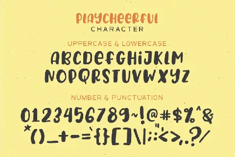 PlayCheerful font
