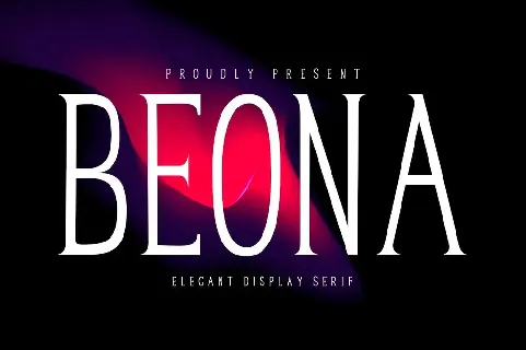 Beona Display font