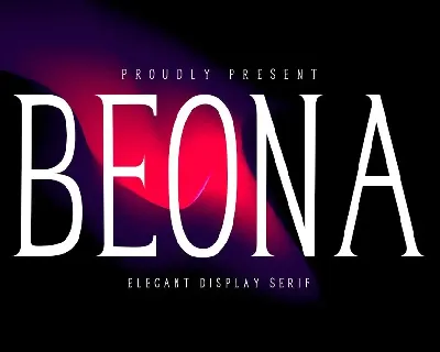 Beona Display font