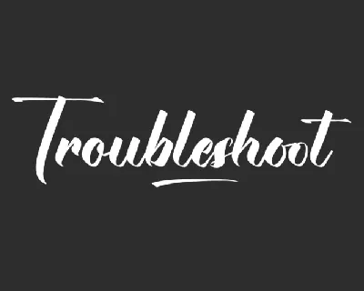 Troubleshoot font