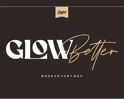 Glow Better font
