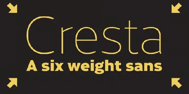 Cresta Family font