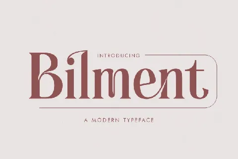 Bilment Typeface font