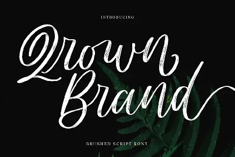 Qrown Brand font