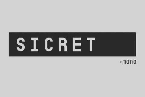 Sicret Mono Sans Serif font