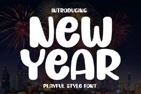 New Year Display font