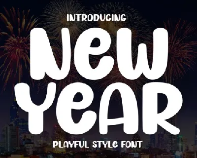 New Year Display font