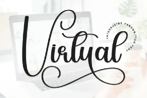 Virtual Calligraphy font