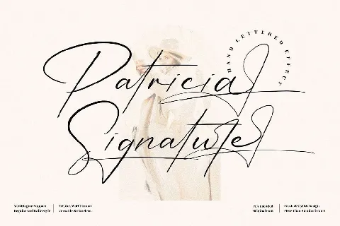 Patricia Signature font