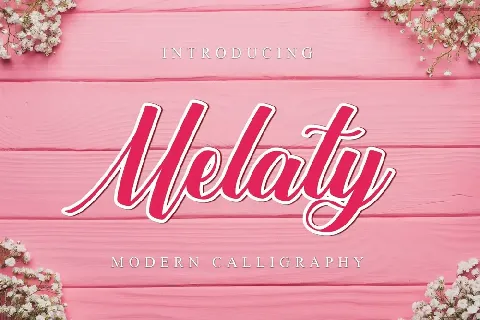 Melaty font