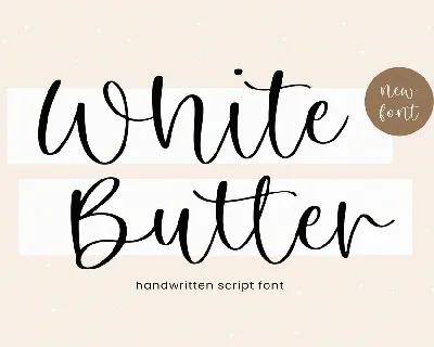White Butter font