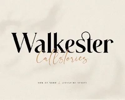 Walkester font