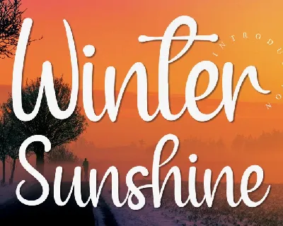 Winter Sunshine Script font