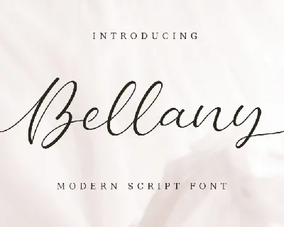 Bellany – Modern Script font