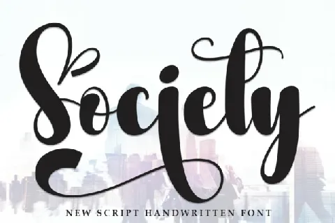 Society Script font