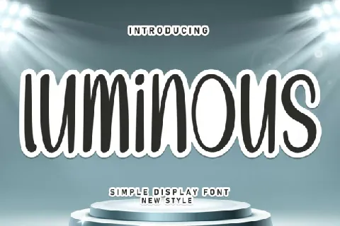 Luminous Display font