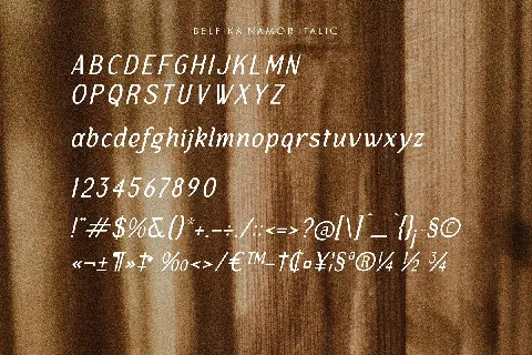 Belfika Namor font