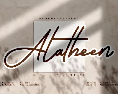 Alatheen font