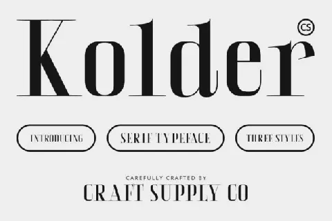 CS Kolder font