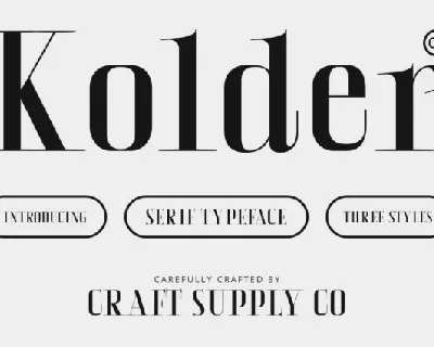 CS Kolder font