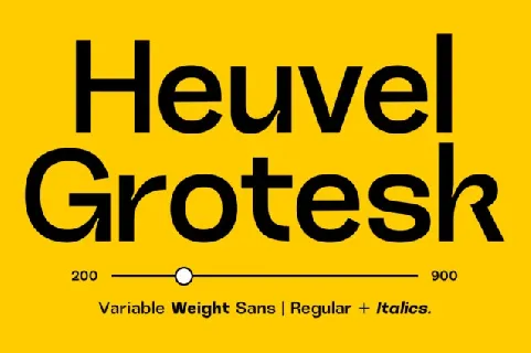 Heuvel Grotesk font