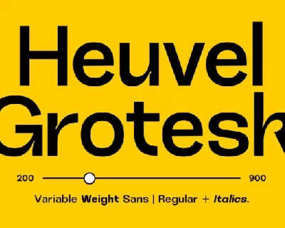 Heuvel Grotesk font