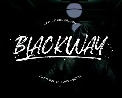 Blackway Brush font