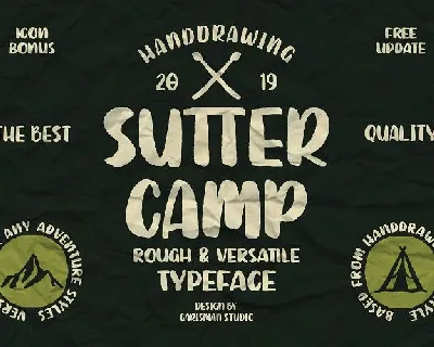 SUTTER CAMP Typeface font