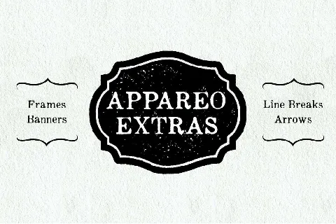 Appareo Extras font