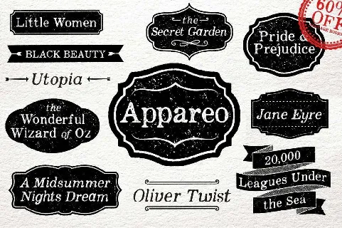 Appareo Extras font