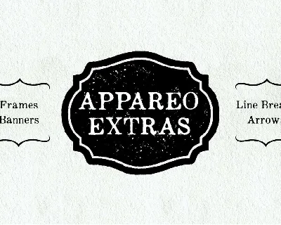 Appareo Extras font
