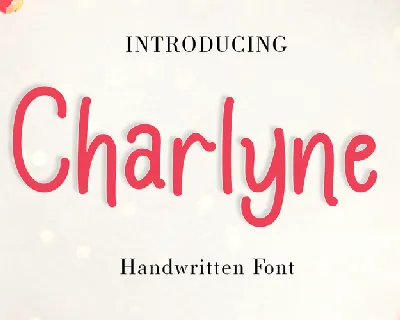 Charlyne font