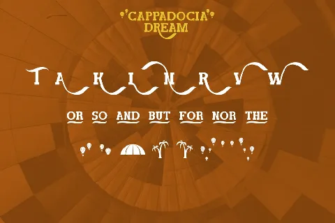 CappadociaDream Demo font