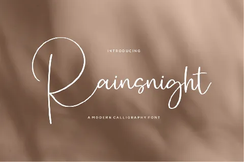 Rainsnight font